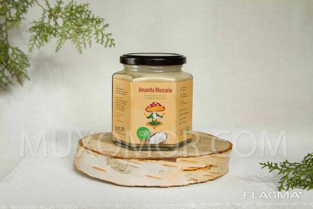 Αλοιφή μανιταριών σε ακατέργαστο λάδι καρύδας 390 ml/Мухоморна мазь на кокосовій олії